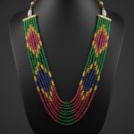 Multicoloured Onyx Beaded Necklace