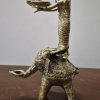 Dokra Panchapradip – Handcrafted Tribal Brass Lamp