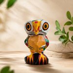 Hand carved wooden owls