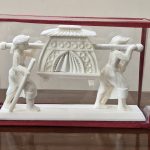 Traditional Sholapith Palanquin Handcrafted Heritage Showpiece