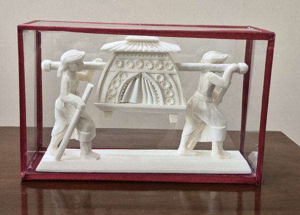 Traditional Sholapith Palanquin Handcrafted Heritage Showpiece