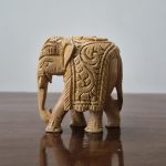 Hand-Carved Wooden Elephant Figurine – Heritage Collection