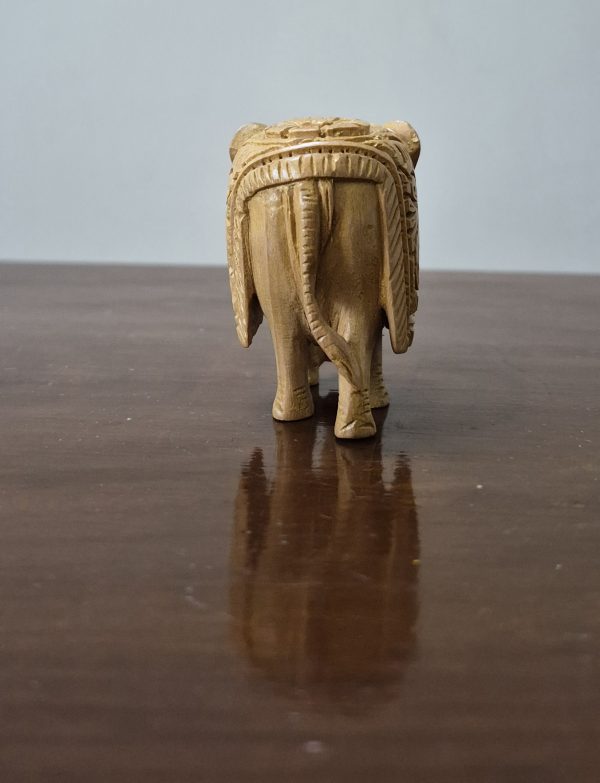 Hand-Carved Wooden Elephant Figurine – Heritage Collection